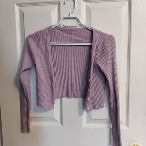Small purple crop top